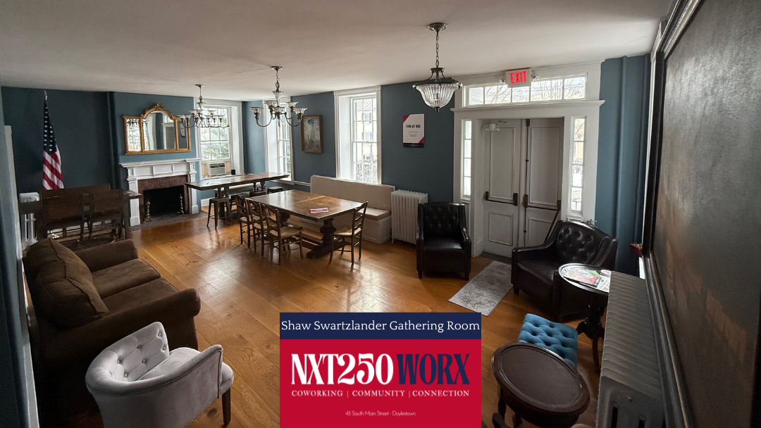 Historic Josiah Shaw House Reopens in Doylestown as NXT250 WORX, a Modern Social Club for Professionals